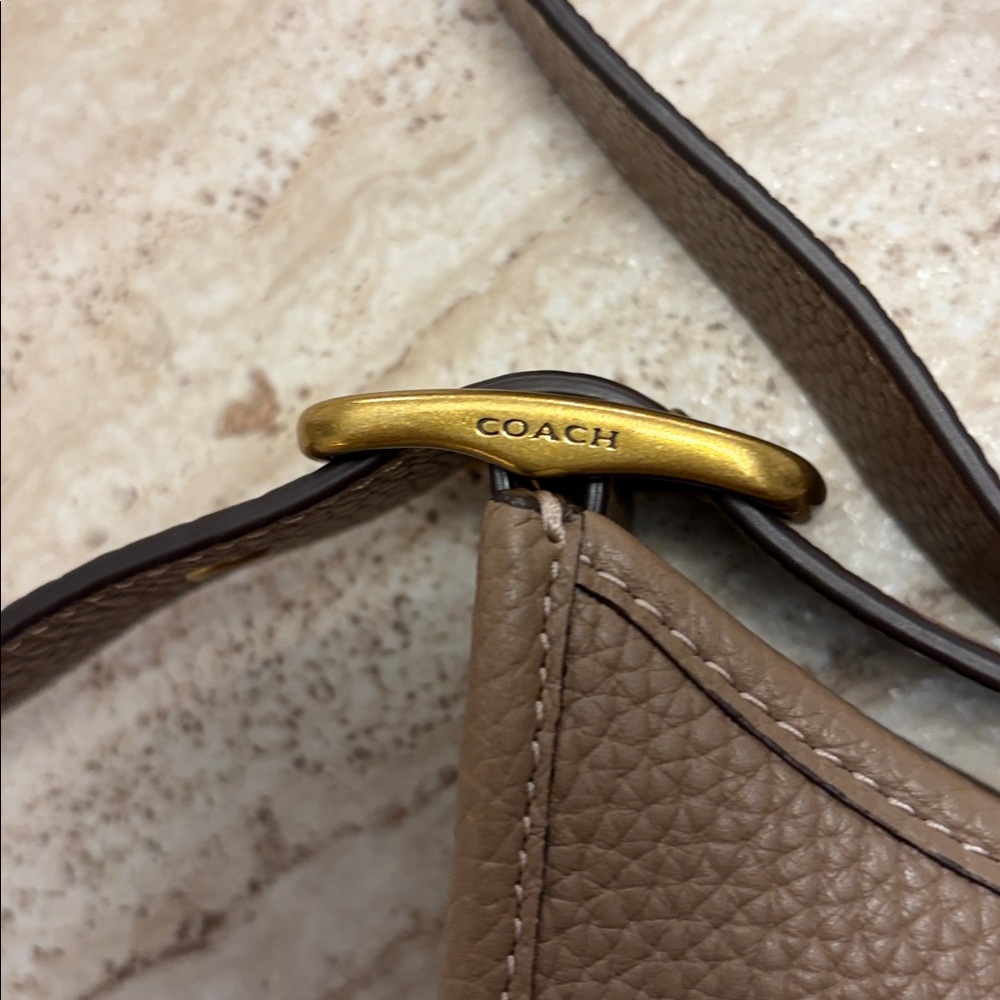 Coach Emery Leather Crossbody Bag in Mocha Pebbled Leather - Picture 6 of 16